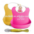 BKD Hot selling baby product unisex baby bib waterproof silicone
